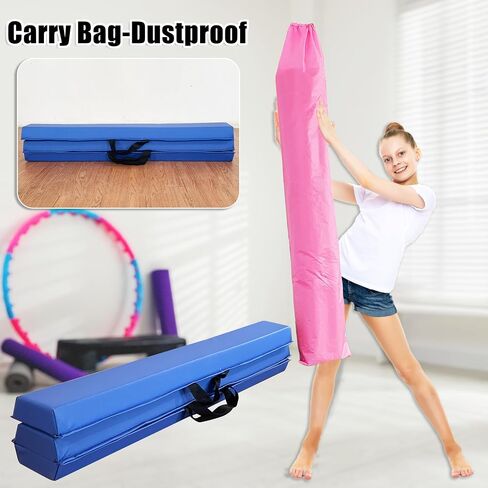 6 FT / 8 FT / 9 FT / 10 FT Folding Gymnastic Balance Beam for Kids with Carry Bag for Home and Club Use in Kuwait