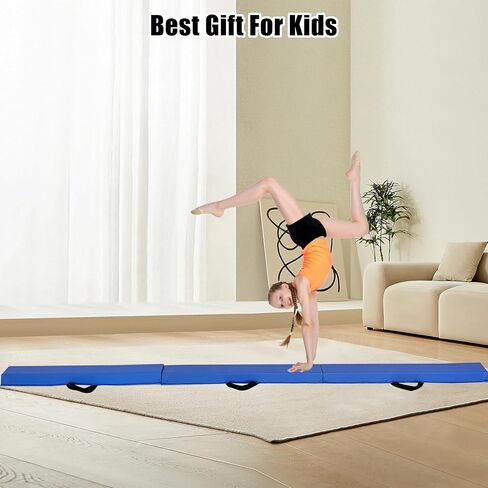 6 FT / 8 FT / 9 FT / 10 FT Folding Gymnastic Balance Beam for Kids with Carry Bag for Home and Club Use in Kuwait