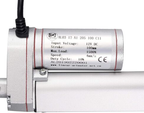 Justech DC 12V 100mm 4-inch 1500N 330lbs Linear Actuator Motor Heavy Duty for Car RV Electric Door Opener Industrial Agricultural Machinery Clean Sweeping Vehicles Vessels Cargo Medical Window in Saudi Arabia