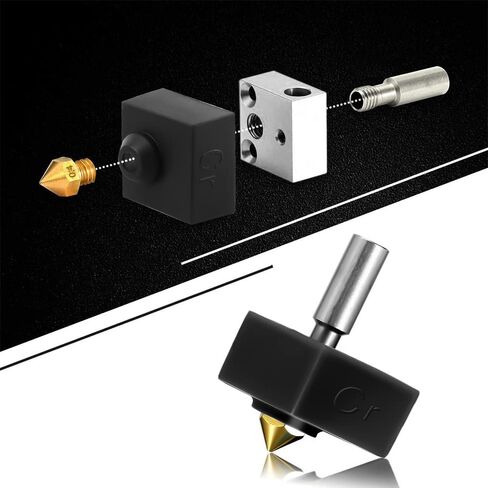 جورب سيليكون للسخان من Creality Official Sprite Extruder، غطاء سيليكون للسخان لطابعة Creality Ender 3 S1/Ender3 S1 Pro/CR10 Smart Pro ثلاثية الأبعاد (5 قطع) in Kuwait