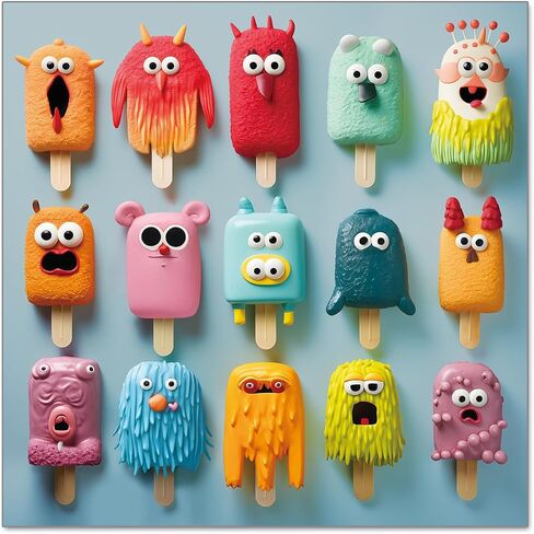500 Pieces Jigsaw Puzzles for Adults and Teens and Kids Family Happy Gift Colorful Popsicles (Monster Popsicles) in Saudi Arabia