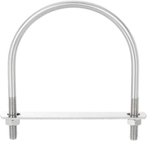 uxcell Round U-Bolts, 6 Sets 45mm(1.77") Inner Width 76mm Length M10 304 Stainless Steel U Clamp Bolt with Nuts and Plates, for Boat Trailer in Saudi Arabia