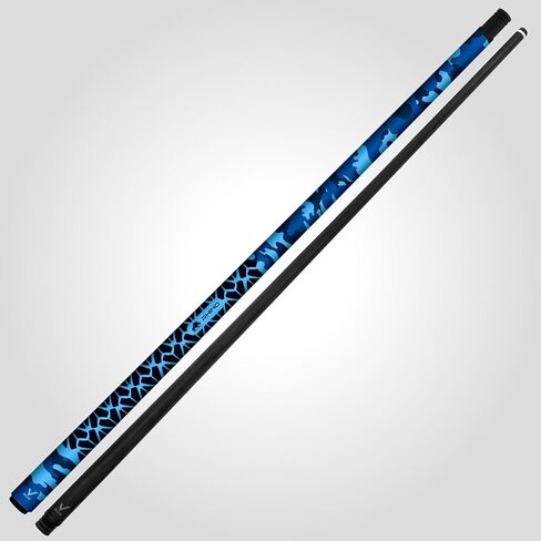 RHINO EVO CAMO Pool Cue - بحري، غابة، صحراوي، حضري - 3/8-8 مفصل - عمود من الألياف الزجاجية، قطر الطرف 12.5 مم، مستدقة مخروطية رفيعة. بعقب مركب in Saudi Arabia