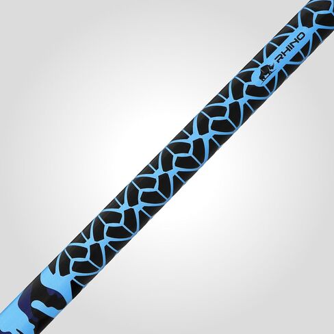 RHINO EVO CAMO Pool Cue - بحري، غابة، صحراوي، حضري - 3/8-8 مفصل - عمود من الألياف الزجاجية، قطر الطرف 12.5 مم، مستدقة مخروطية رفيعة. بعقب مركب in Saudi Arabia