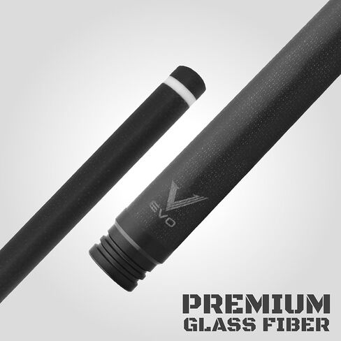 RHINO EVO CAMO Pool Cue - بحري، غابة، صحراوي، حضري - 3/8-8 مفصل - عمود من الألياف الزجاجية، قطر الطرف 12.5 مم، مستدقة مخروطية رفيعة. بعقب مركب in Saudi Arabia