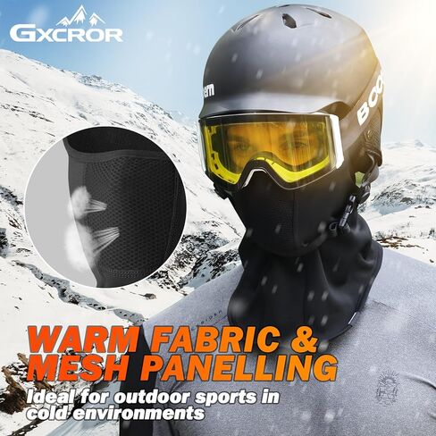 GXCROR Ski Mask Breathable Balaclava Winter Thermal Face Hood Balaclava Motorcycle Bike for Men and Women in Saudi Arabia