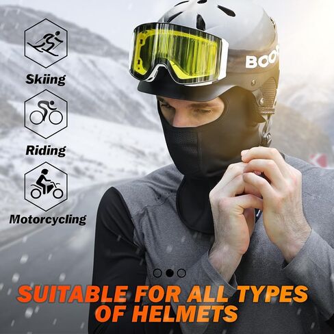 GXCROR Ski Mask Breathable Balaclava Winter Thermal Face Hood Balaclava Motorcycle Bike for Men and Women in Saudi Arabia