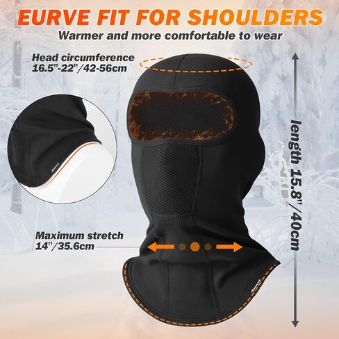 GXCROR Ski Mask Breathable Balaclava Winter Thermal Face Hood Balaclava Motorcycle Bike for Men and Women in Saudi Arabia