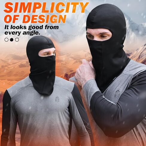 GXCROR Ski Mask Breathable Balaclava Winter Thermal Face Hood Balaclava Motorcycle Bike for Men and Women in Saudi Arabia