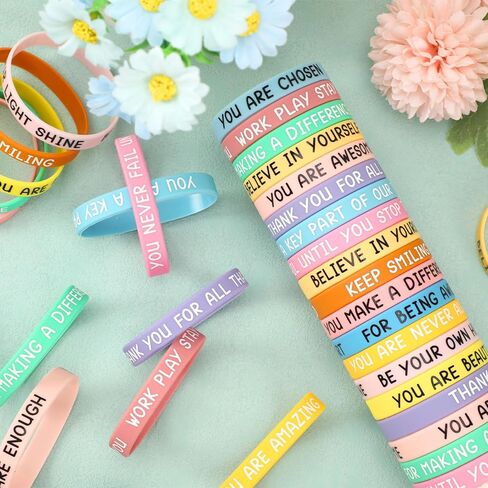 JUNEBRUSHS 120pcs Breast Cancer Awareness Silicone Bracelets Pink Ribbon Hope Faith Strength Courage Accessories Wristbands for Women Breast Cancer Awareness Gifts Party Supplies Favors in Saudi Arabia
