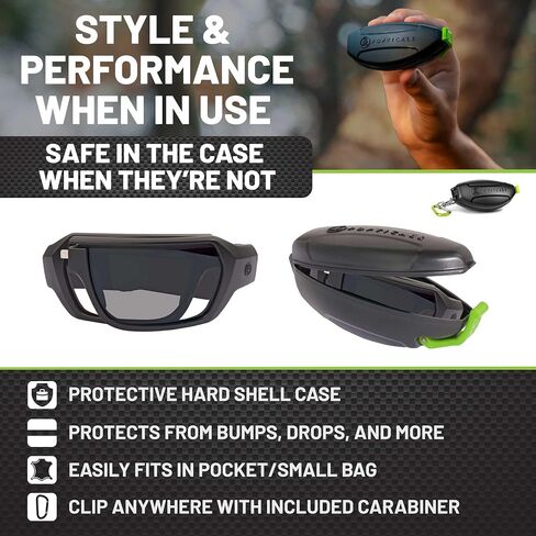 POPZULU Folding Shooting Glasses Men, Safety Sunglasses For Men and Women, Shooting Eye Protection in Saudi Arabia