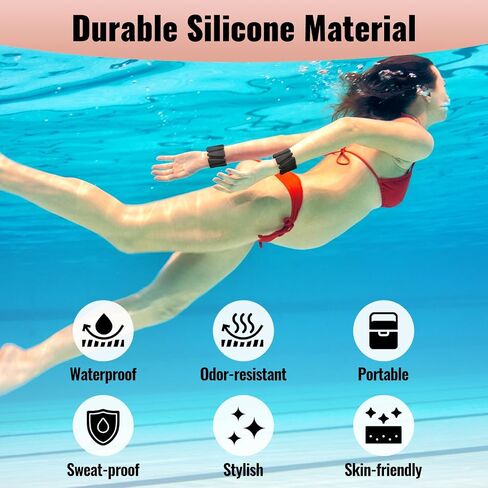 [2024 Newest] Adjustable Wrist and Ankle Weights for Women: 2 lbs Total (1 lb Each), Arm Weights for Walking, Weighted Wristbands, Ankle Weights, and Arm Weights in Saudi Arabia