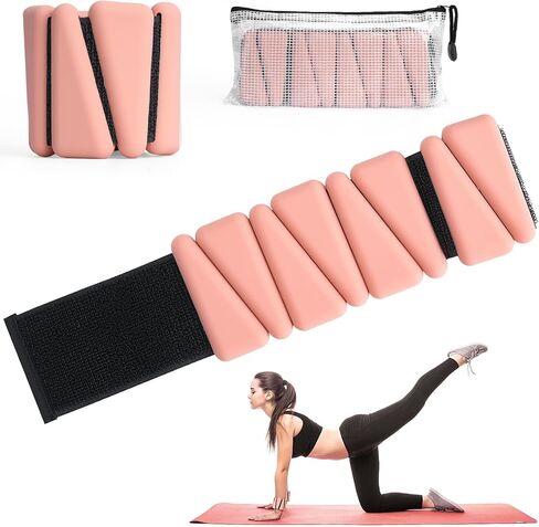 [أحدث 2024] أوزان المعصم والكاحل القابلة للتعديل للنساء: إجمالي 2 رطل (1 رطل لكل منهما)، أوزان الذراع للمشي، وأساور المعصم الموزونة، وأوزان الكاحل، وأوزان الذراع in Kuwait