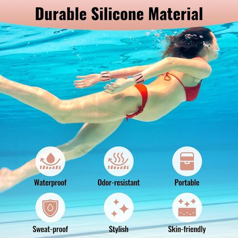 [أحدث 2024] أوزان المعصم والكاحل القابلة للتعديل للنساء: إجمالي 2 رطل (1 رطل لكل منهما)، أوزان الذراع للمشي، وأساور المعصم الموزونة، وأوزان الكاحل، وأوزان الذراع in Kuwait