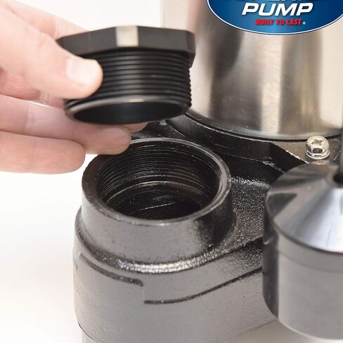 Superior Pump 92181 1HP Stainless Steel and Cast Iron Tethered Float Switch Sump Pump, 1 HP, Silver in Kuwait