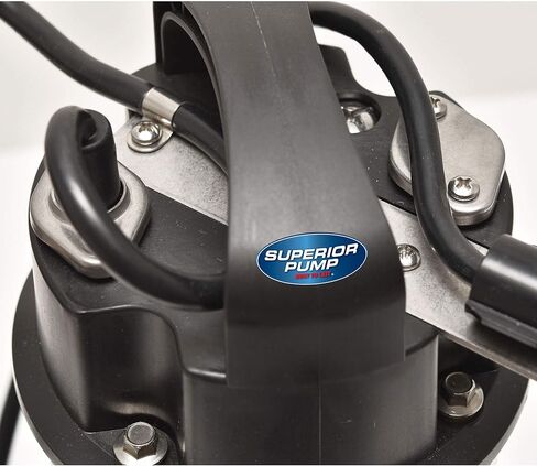 Superior Pump 92181 1HP Stainless Steel and Cast Iron Tethered Float Switch Sump Pump, 1 HP, Silver in Kuwait