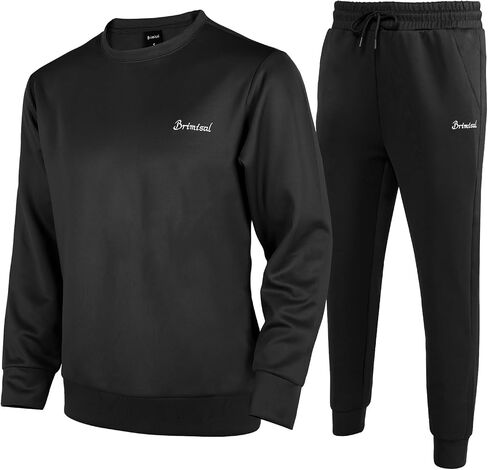 Men's Tracksuits 2 Piece Sets Outfits For Men Sweatsuits Long Sleeve Crewneck Pullover Active Jogging Sportswear in Saudi Arabia