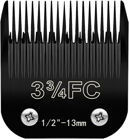 Docal 10# Pet Dog Grooming Detachable Blades, Compatible with Andis Size-10# Cut Length 1/16"(1.5mm), Most A5,KM Series Clippers,Made of Ceramic Blade (Black) in Saudi Arabia
