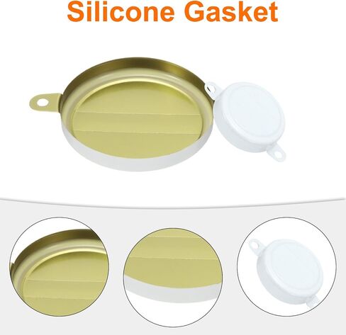 uxcell 10Sets Bung Caps, Drum Bung Plug, Galvanized Bung Plug, White Bung Caps with Silicone Seals Rings for 55 Gallon Drum, Oil Drum, Gas Tank and Fuel Tank in Saudi Arabia