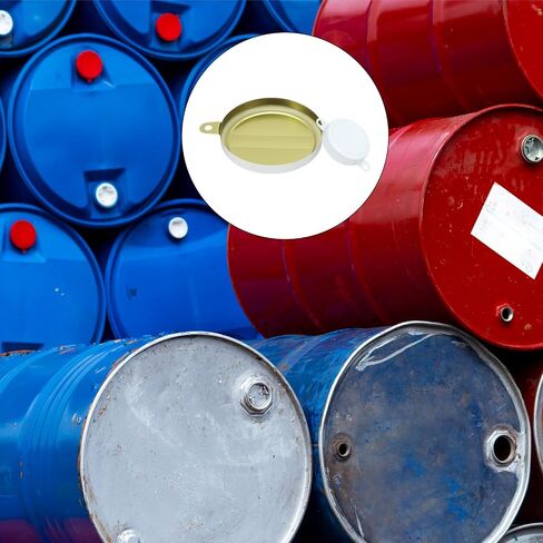 uxcell 10Sets Bung Caps, Drum Bung Plug, Galvanized Bung Plug, White Bung Caps with Silicone Seals Rings for 55 Gallon Drum, Oil Drum, Gas Tank and Fuel Tank in Saudi Arabia
