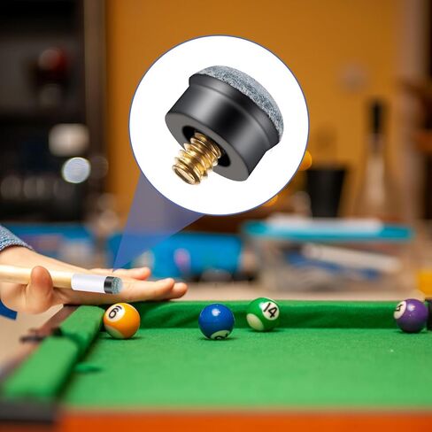 10 Sets Billiard Pool Cues Tips Replacement, Screw-on Pool Cue Tips with White Pool Cue Stick Ferrules, Pool Stick Tip No Glue or Tool Required Kit for Snooker and Pool Cues in Saudi Arabia