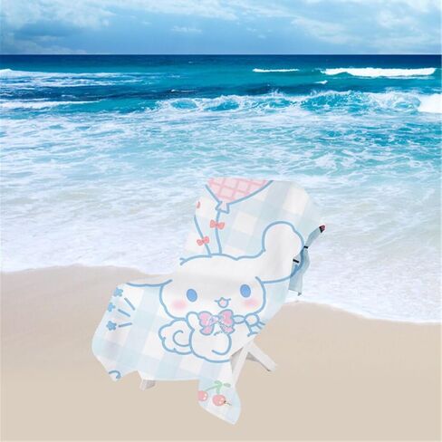G-Ahora Anime Beach Towel, Cartoon Bath Towel 32x59 inch Absorbent Quick Dry Towels for Travel, Lightweight Soft (Cinnam) in Saudi Arabia