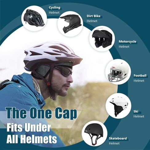 قفازات ركوب الدراجات الشتوية Hikenture مقاس XXL وبطانة خوذة جمجمة رمادية للرجال والنساء in Kuwait