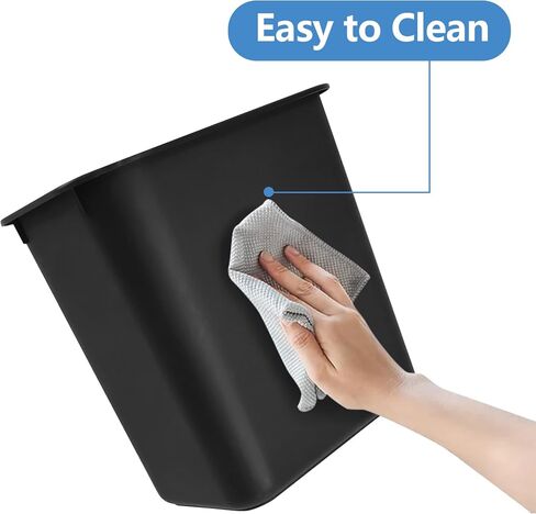 Office Trash Can, 5 Gallon Small Trash can, Slim Modern Bin, Black Trash Can, for Office/Bedroom/Kitchen/Bathroom in Saudi Arabia