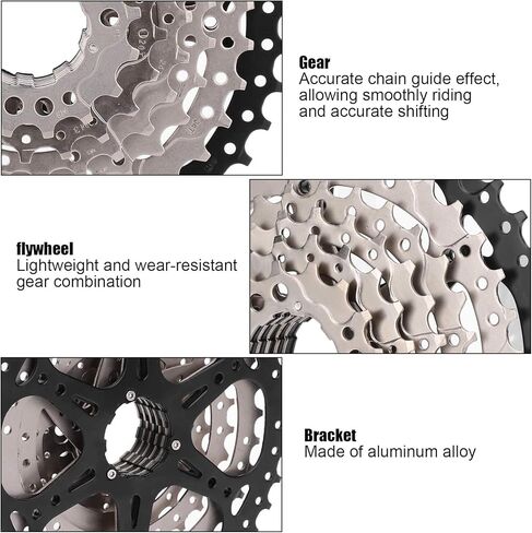 عجلة حرة SUNGOOYUE VGEBY ذات 8 سرعات، ضرس دراجة 11‑40T باللون الفضي والأسود in Kuwait