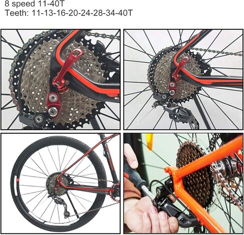 عجلة حرة SUNGOOYUE VGEBY ذات 8 سرعات، ضرس دراجة 11‑40T باللون الفضي والأسود in Kuwait