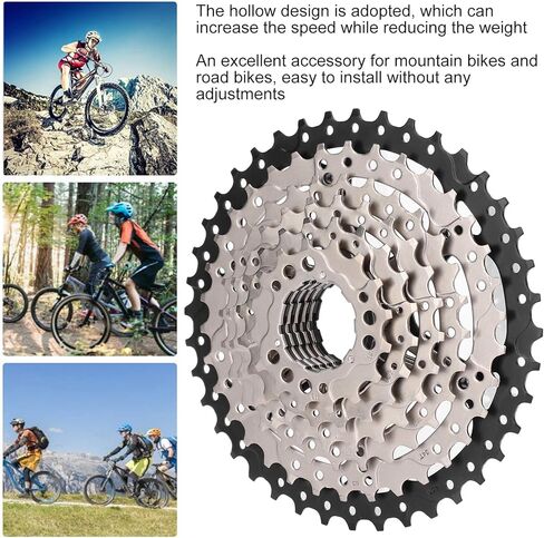 عجلة حرة SUNGOOYUE VGEBY ذات 8 سرعات، ضرس دراجة 11‑40T باللون الفضي والأسود in Kuwait