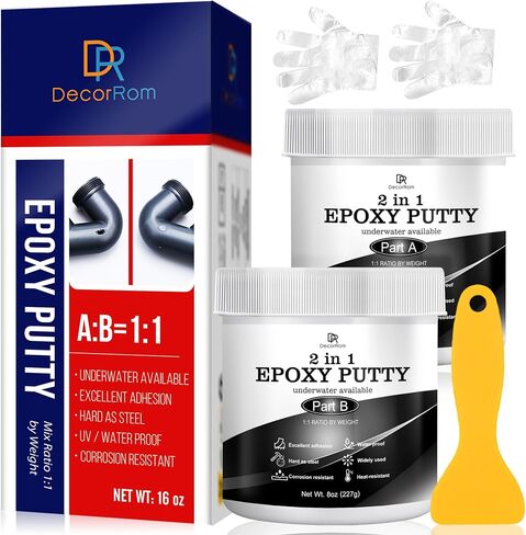 Epoxy Sculpt Clay - 16oz Epoxy Putty for Epoxy Sculpt, 2 in 1 Underwater or Above Fast Repair, Fix Leaks, Cracks, Filling, Sculpting - 2 Part Pool Putty for Metal, Tile, Concrete, Plastic, Ceramics in Saudi Arabia