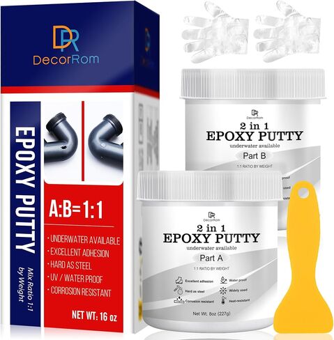 Epoxy Sculpt Clay - 16oz Epoxy Putty for Epoxy Sculpt, 2 in 1 Underwater or Above Fast Repair, Fix Leaks, Cracks, Filling, Sculpting - 2 Part Pool Putty for Metal, Tile, Concrete, Plastic, Ceramics in Saudi Arabia