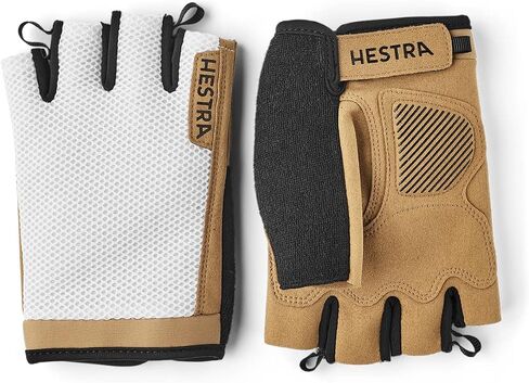 Hestra Short Sr. Breathable Protective Bike Glove for Men/Women | 5-Fingerless Shock Absorbing Breathable Bike Glove for Mountain Biking in Saudi Arabia