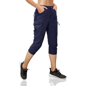 Women's Outdoor Hiking Pants Cargo Pockets Athletic Pants Quick Dry UPF 50+ Water-Resistant Pants for Women Camping Workout