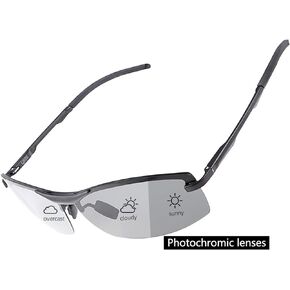 Mens Polarized Photochromic Sunglasses Day & Night Driving Glasses