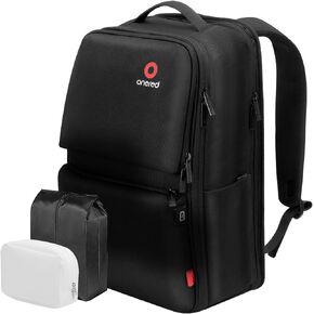 ONERED Travel Backpack, 40l Extra Large Travel Backpack For Men, Airline & Tsa Approved Carry On Luggage, College Backpacks For Women, Business 15.6-17 Inch Laptop Backpack - Black