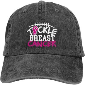 Women’s Breast Cancer Awareness Baseball Cap, Vintage Pink Ribbon Logo Hope Hat