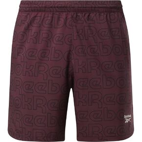 Reebok Men's Identity All-Over-Print Training Trend Track Shorts