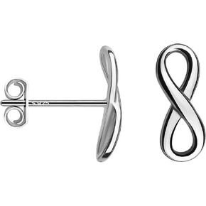 SOFIA MILANI - Women's Earrings 925 Silver - Infinity Stud Earrings - 20471 in Kuwait