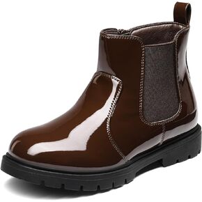 DREAM PAIRS Girls Side Zipper Chelsea Ankle Boots Little Kid/Big Kid
