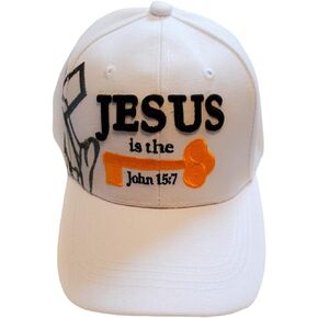 3D Jesus is The Key Embroidered Jesus Christian Ball Cap