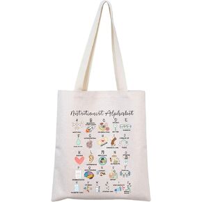 Nutritionist Tote Bag Nutritionist Appreciation Gift Dietician Shopping Bag Dietician Health Advisor Gift RD Bag
