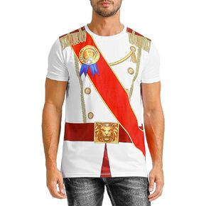 Funny World Men's Prince Costume Royal Charming Halloween T-Shirts