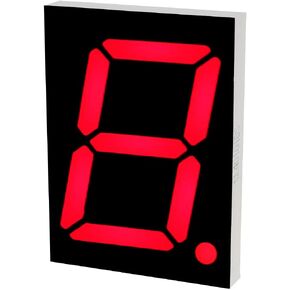 uxcell Common Anode 10 Pin 1 Bit 7 Segment Display 4.8 x 3.54 x 0.59 Inch 4" Red LED Display Digital Tube