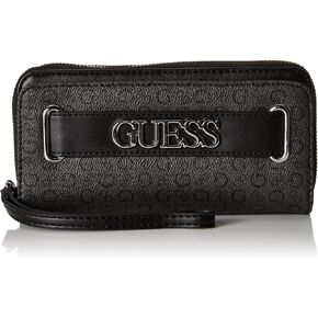 GUESS Women's Logo Belt Zip Around Wallet Wristlet Clutch Bag
