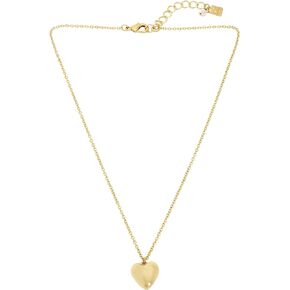 Robert Lee Morris Soho Womens Puffy Heart Leather Necklace