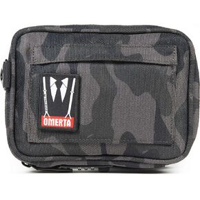 DIME BAGS Omerta Boss with Lock Padded Pouch with Activated Carbon Technology | 3-Digit Combo Lock | Low-Profile, Sleek Design (8 Inch, Green)