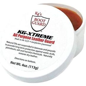 Kg's Xtreme All Purpose Leather Guard – All-Purpose Leather Conditioner and Guard for Superior Restoration and Longer-Lasting Boots and Shoes (4 Oz)