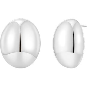 Apsvo Chunky Gold/Silver Hoop Earrings for Women, Statement Earrings Hypoallergenic Gold Plated Earrings Fashion Jewelry
